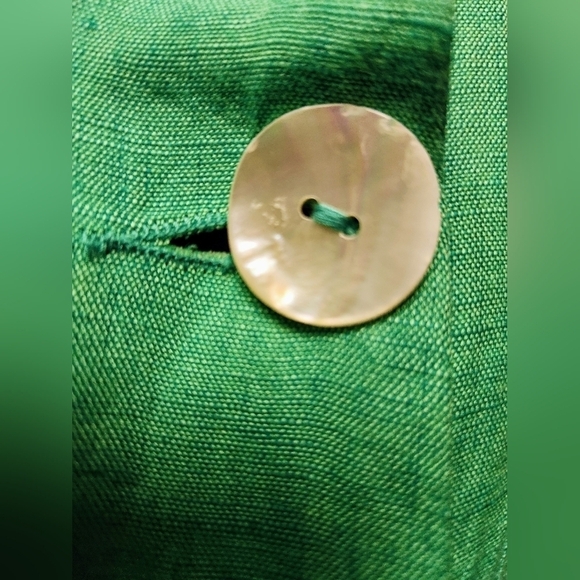 SHOW ME YOUR MUMU BICOASTAL BLAZER ROMPER IN Seafoam Linen Size XS - Picture 7 of 13